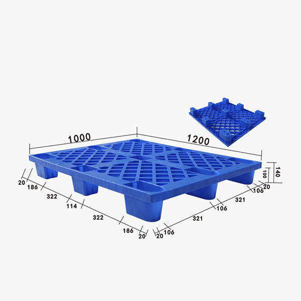 ZJ1210-140網(wǎng)格九腳輕型塑料托盤